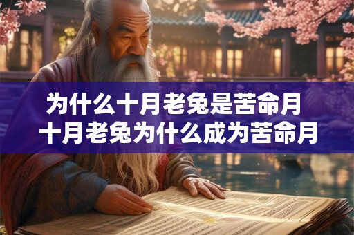 为什么十月老兔是苦命月 十月老兔为什么成为苦命月