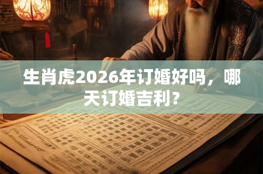 生肖虎2026年订婚好吗，哪天订婚吉利？