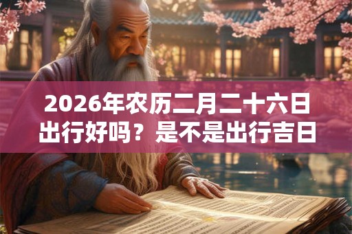 2026年农历二月二十六日出行好吗？是不是出行吉日？