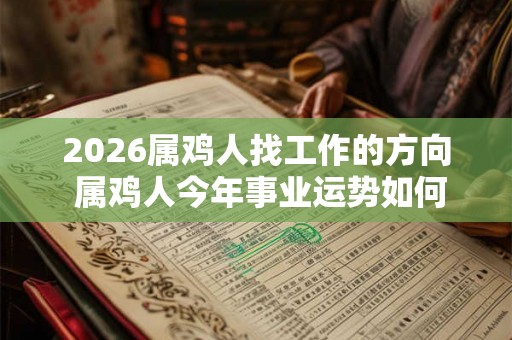 2026属鸡人找工作的方向 属鸡人今年事业运势如何