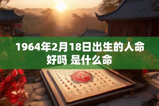 1964年2月18日出生的人命好吗 是什么命