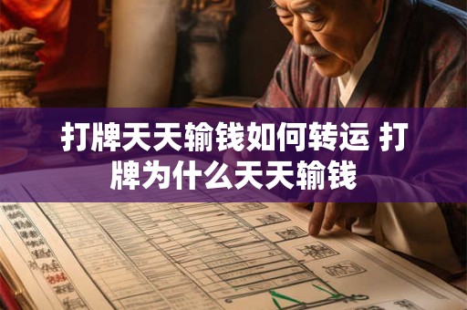 打牌天天输钱如何转运 打牌为什么天天输钱
