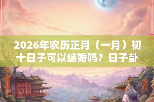 2026年农历正月（一月）初十日子可以结婚吗？日子卦象好吗？