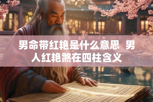 男命带红艳是什么意思  男人红艳煞在四柱含义