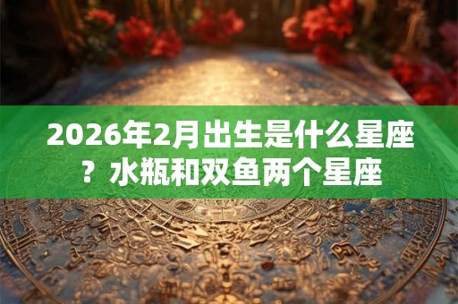2026年2月出生是什么星座？水瓶和双鱼两个星座