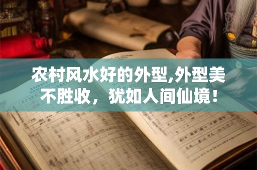 农村风水好的外型,外型美不胜收，犹如人间仙境！