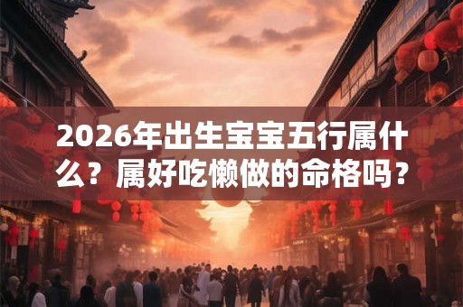 2026年出生宝宝五行属什么？属好吃懒做的命格吗？