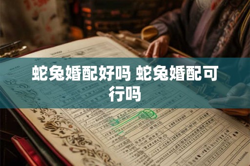 蛇兔婚配好吗 蛇兔婚配可行吗