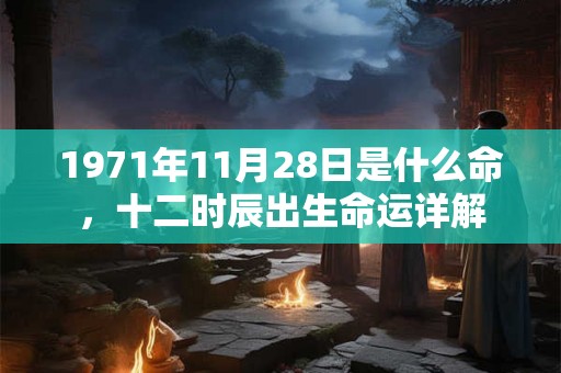 1971年11月28日是什么命，十二时辰出生命运详解