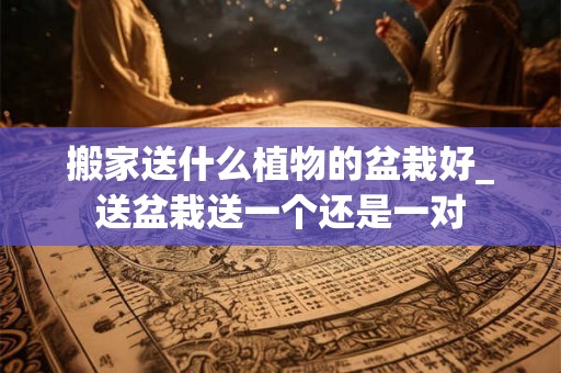 搬家送什么植物的盆栽好_送盆栽送一个还是一对 搬家送什么植物的盆栽好_送盆栽送一个还是一对