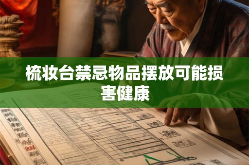 梳妆台禁忌物品摆放可能损害健康