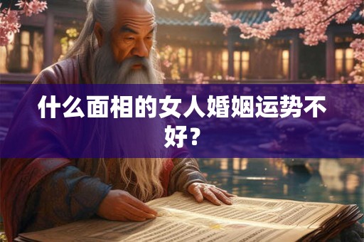 什么面相的女人婚姻运势不好? 什么面相的女人婚姻运势不好?