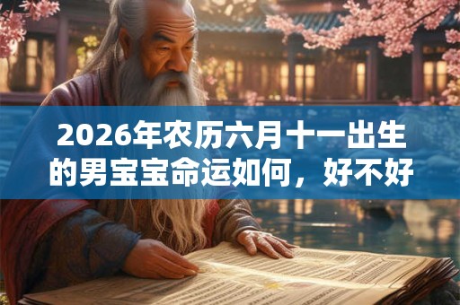 2026年农历六月十一出生的男宝宝命运如何，好不好？
