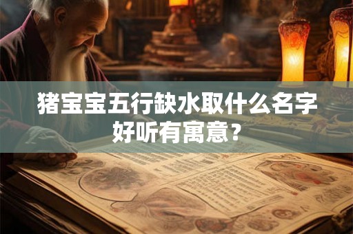 猪宝宝五行缺水取什么名字好听有寓意? 猪宝宝五行缺水取什么名字好听有寓意?