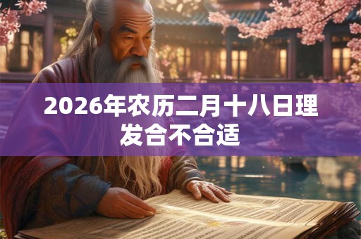 2026年农历二月十八日理发合不合适