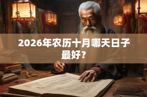 2026年农历十月哪天日子最好？
