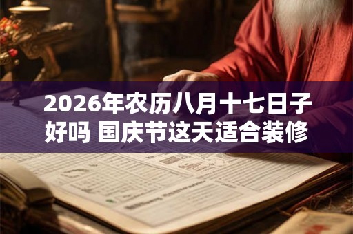 2026年农历八月十七日子好吗 国庆节这天适合装修吗 2026年农历八月十七日子好吗 国庆节这天适合装修吗