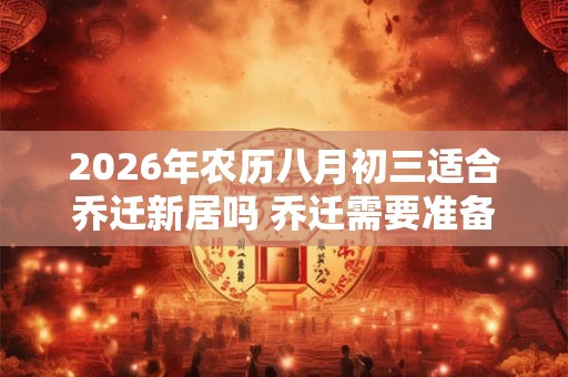 2026年农历八月初三适合乔迁新居吗 乔迁需要准备什么
