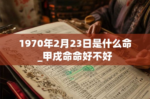 1970年2月23日是什么命_甲戌命命好不好 1970年2月23日是什么命_甲戌命命好不好