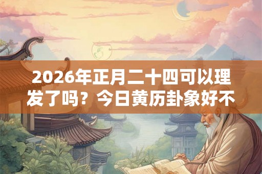 2026年正月二十四可以理发了吗？今日黄历卦象好不好？