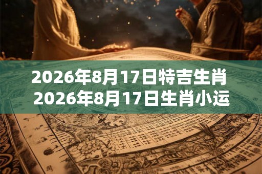 2026年8月17日特吉生肖 2026年8月17日生肖小运播报 2026年8月17日特吉生肖 2026年8月17日生肖小运播报