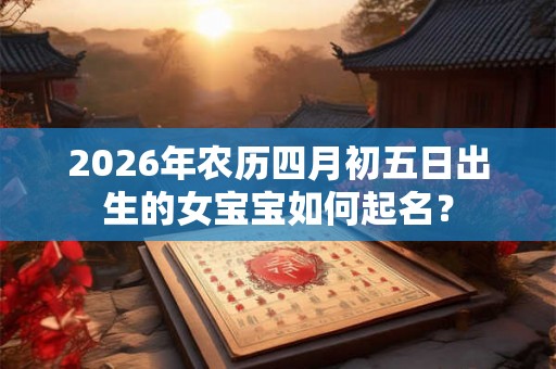 2026年农历四月初五日出生的女宝宝如何起名？