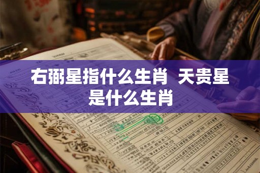 右弼星指什么生肖  天贵星是什么生肖