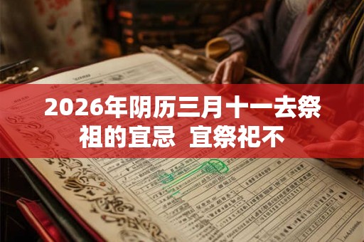 2026年阴历三月十一去祭祖的宜忌  宜祭祀不