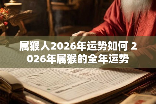 属猴人2026年运势如何 2026年属猴的全年运势