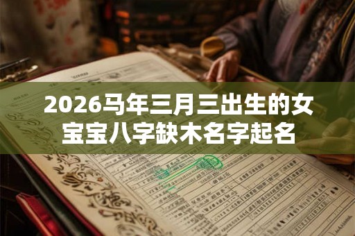 2026马年三月三出生的女宝宝八字缺木名字起名