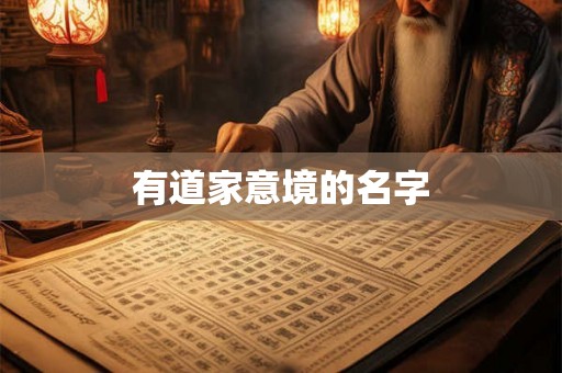 有道家意境的名字