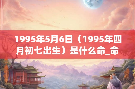 1995年5月6日（1995年四月初七出生）是什么命_命运如何