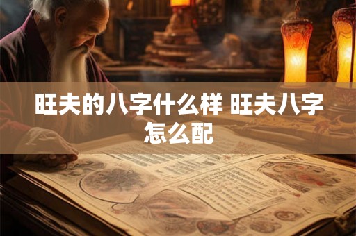 旺夫的八字什么样 旺夫八字怎么配