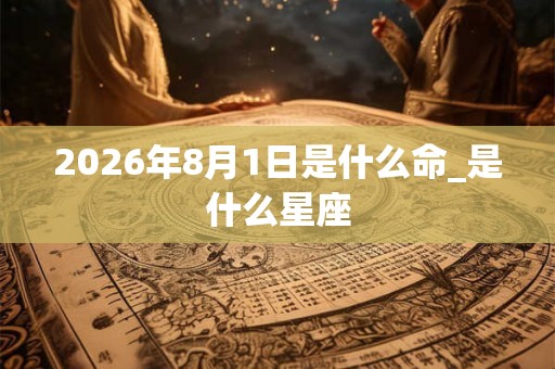 2026年8月1日是什么命_是什么星座