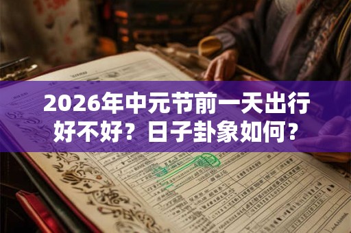 2026年中元节前一天出行好不好？日子卦象如何？