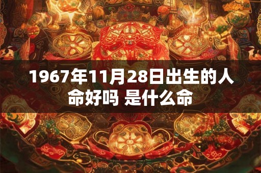 1967年11月28日出生的人命好吗 是什么命