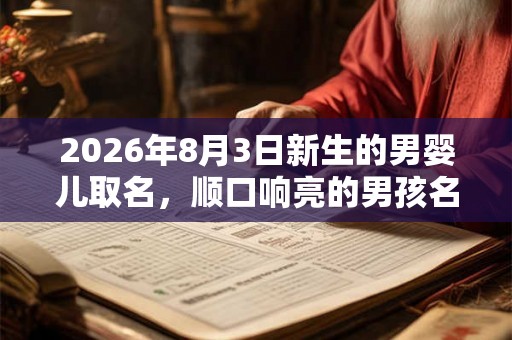 2026年8月3日新生的男婴儿取名,顺口响亮的男孩名字 2026年8月3日新生的男婴儿取名,顺口响亮的男孩名字