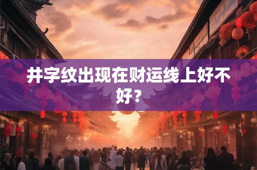 井字纹出现在财运线上好不好？