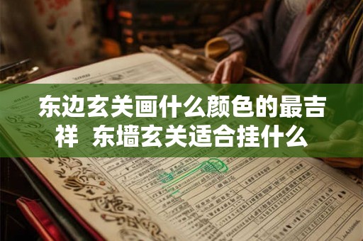 东边玄关画什么颜色的最吉祥  东墙玄关适合挂什么