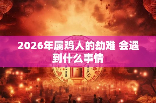 2026年属鸡人的劫难 会遇到什么事情