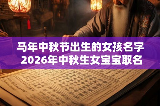 马年中秋节出生的女孩名字 2026年中秋生女宝宝取名