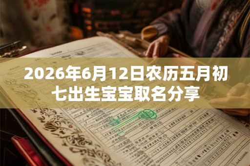 2026年6月12日农历五月初七出生宝宝取名分享
