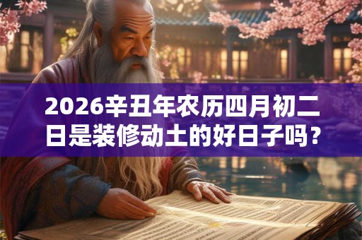 2026辛丑年农历四月初二日是装修动土的好日子吗? 2026辛丑年农历四月初二日是装修动土的好日子吗?