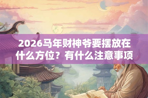 2026马年财神爷要摆放在什么方位？有什么注意事项？