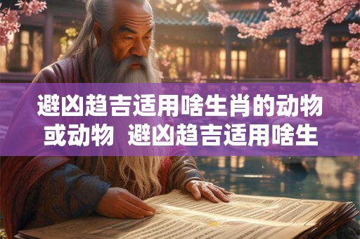 避凶趋吉适用啥生肖的动物或动物  避凶趋吉适用啥生肖的动物或动物呢