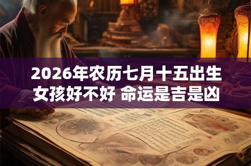 2026年农历七月十五出生女孩好不好 命运是吉是凶