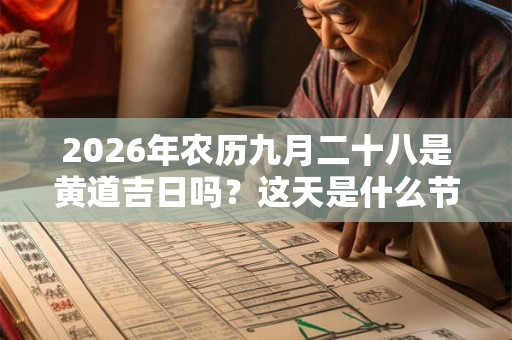 2026年农历九月二十八是黄道吉日吗？这天是什么节气？