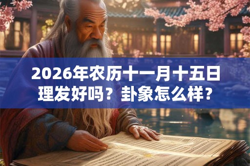 2026年农历十一月十五日理发好吗?卦象怎么样? 2026年农历十一月十五日理发好吗?卦象怎么样?