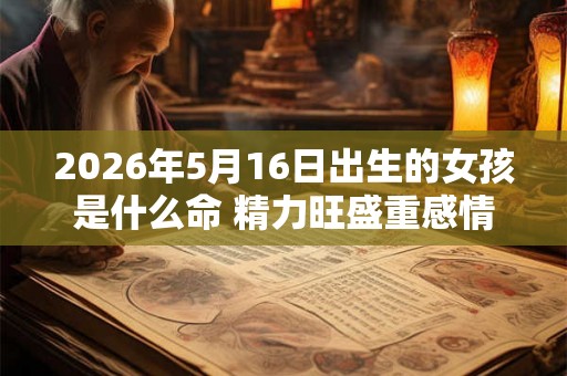 2026年5月16日出生的女孩是什么命 精力旺盛重感情