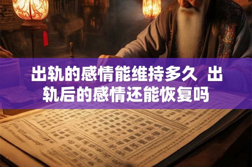 出轨的感情能维持多久  出轨后的感情还能恢复吗